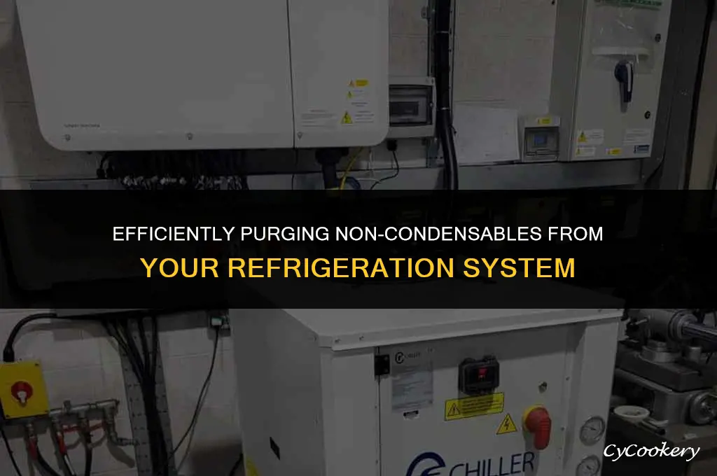 how to remove non condensables from a refrigeration system