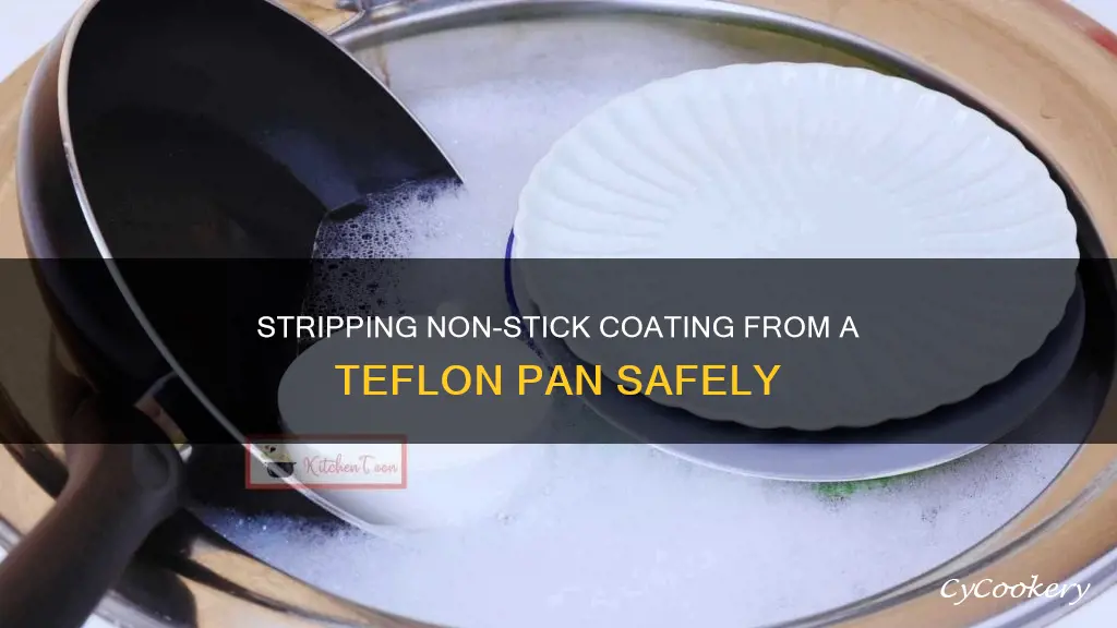 how to remove non stick coating from teflon pan