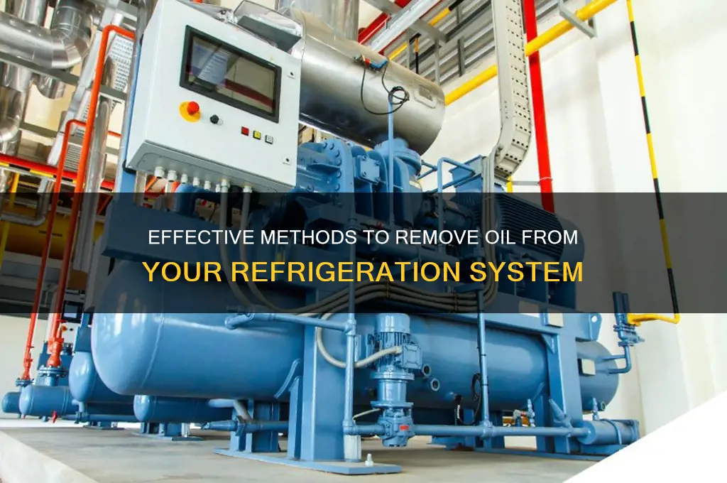 how to remove oil from refrigeration system