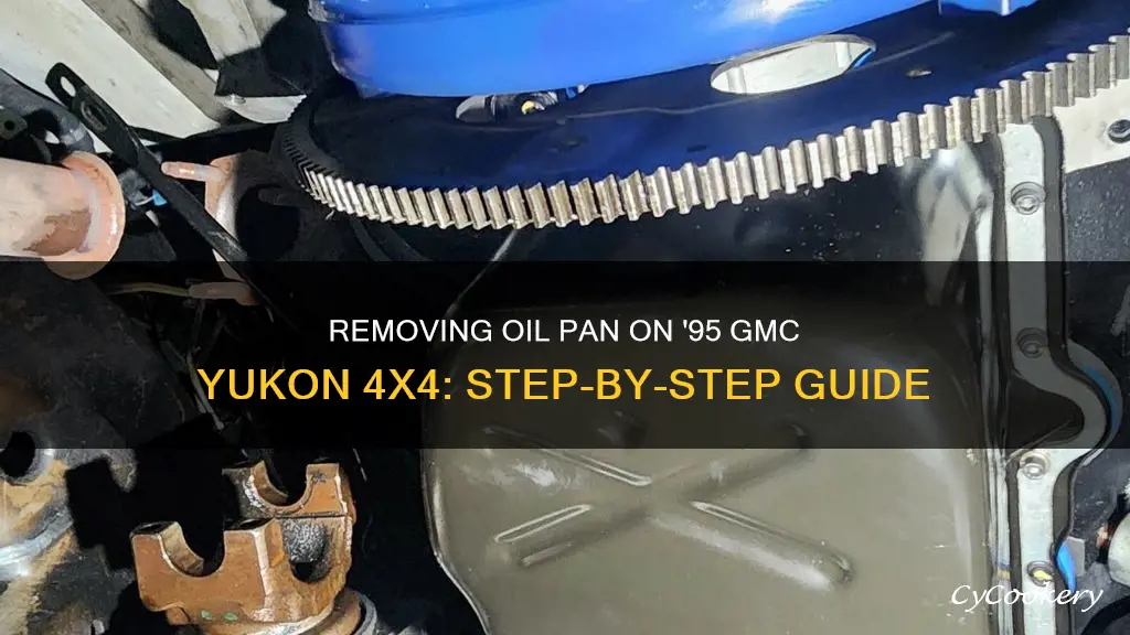 how to remove oil pan 1995 gmc yukon 4x4