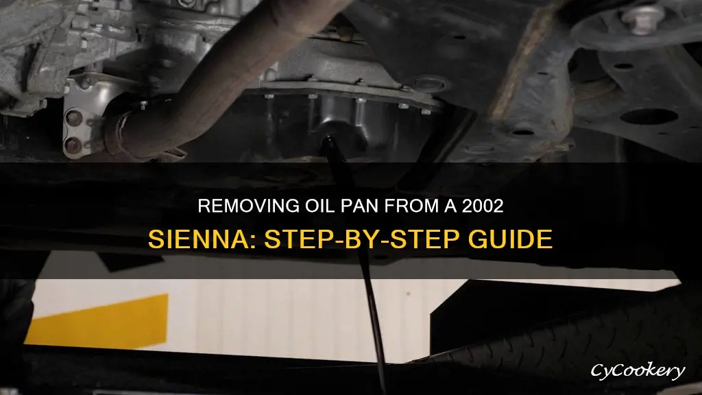 how to remove oil pan 2002 sienna