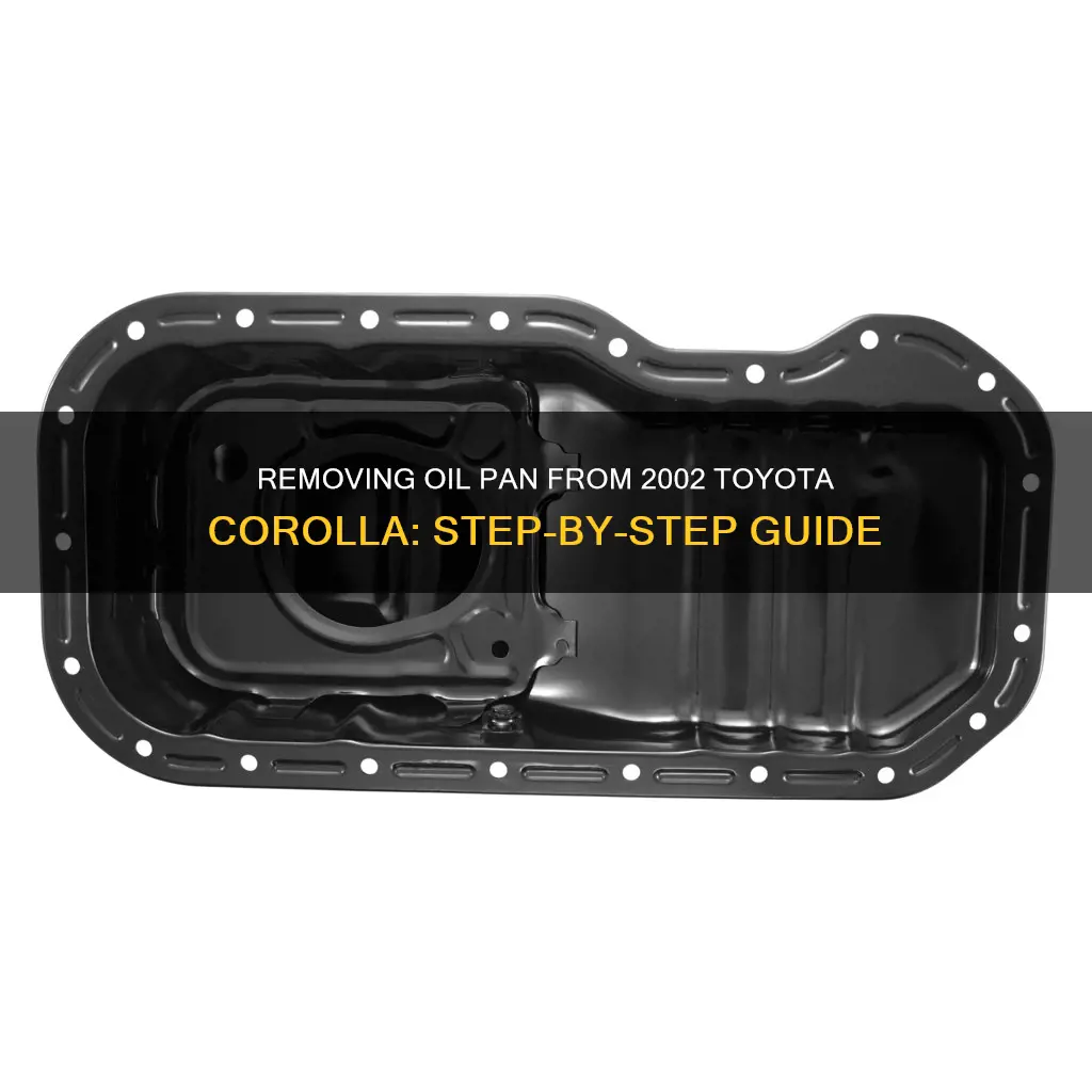 how to remove oil pan 2002 toyota corolla