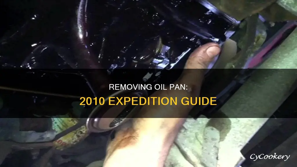 how to remove oil pan 2010 expedition