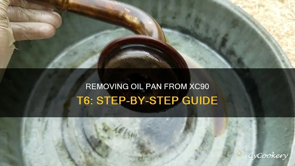 how to remove oil pan from 04 xc90 t6