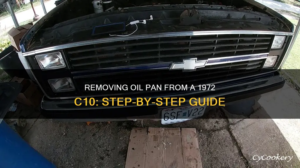 how to remove oil pan from 1972 c10