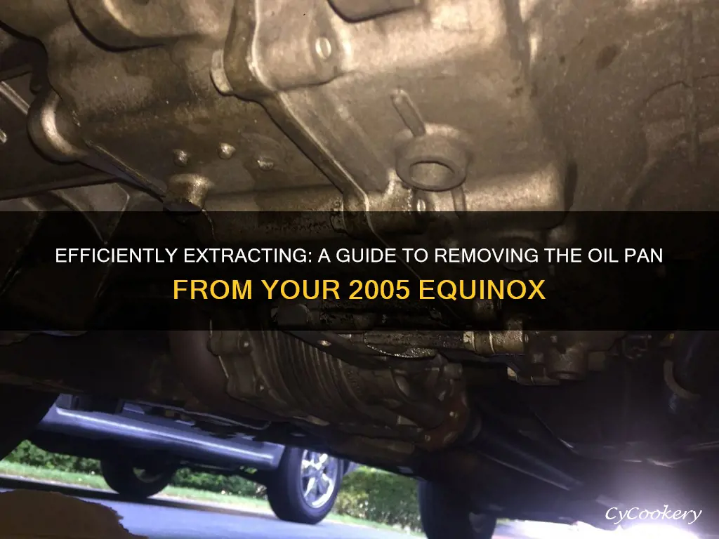 how to remove oil pan from 2005 equinox