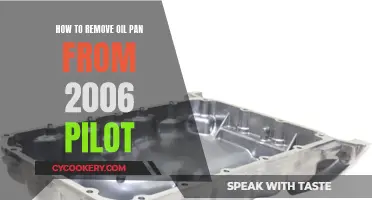 Removing Oil Pan: 2006 Pilot Maintenance Guide