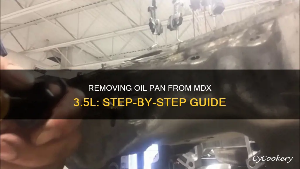 how to remove oil pan mdx 30.5 l