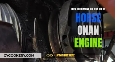 Removing Oil Pan: Guide for 18 HP Onan Engine