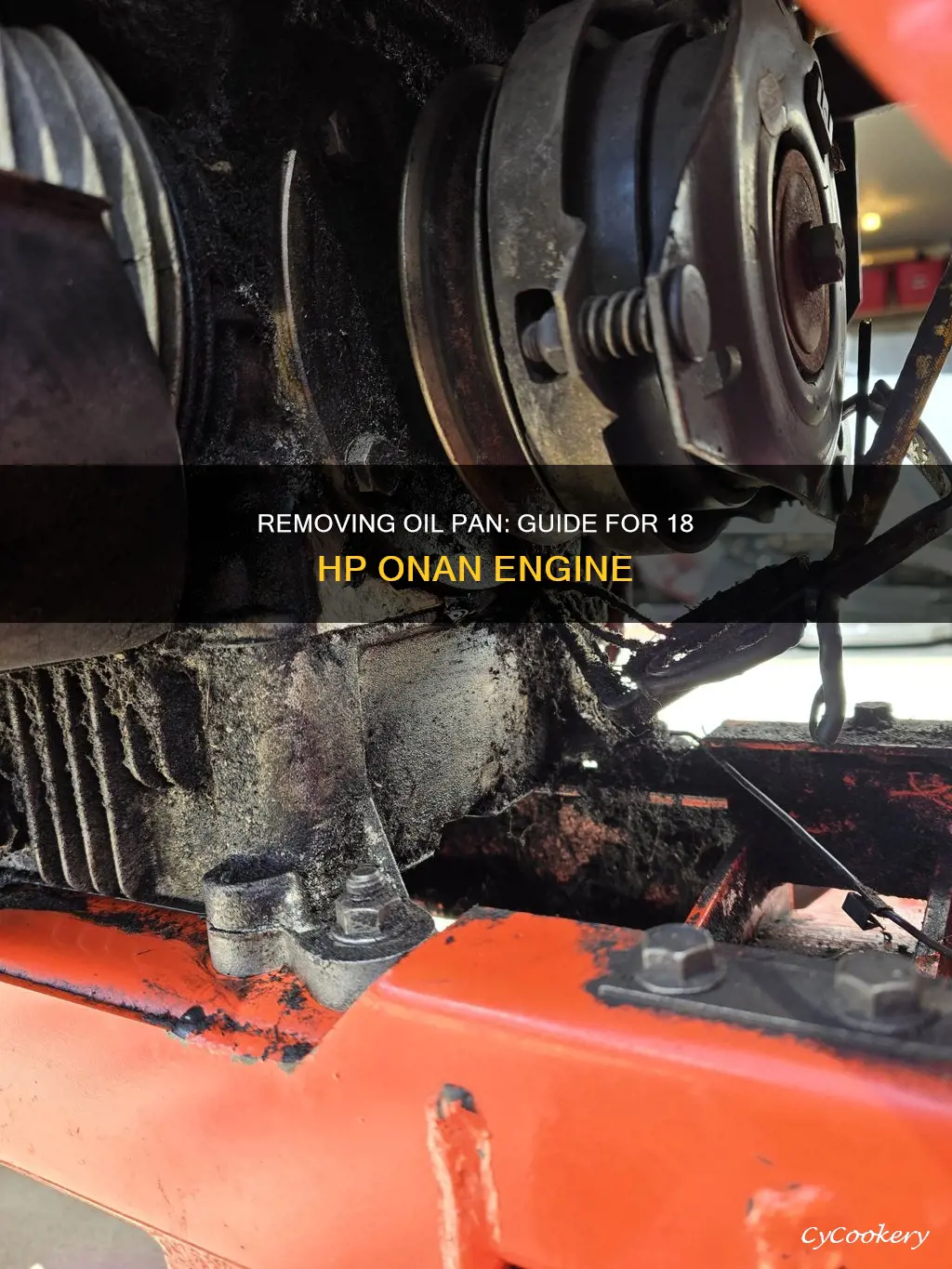 how to remove oil pan on 18 horse onan engine