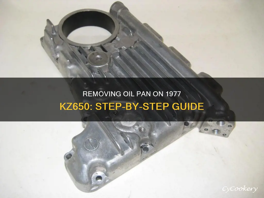how to remove oil pan on 1977 kz650