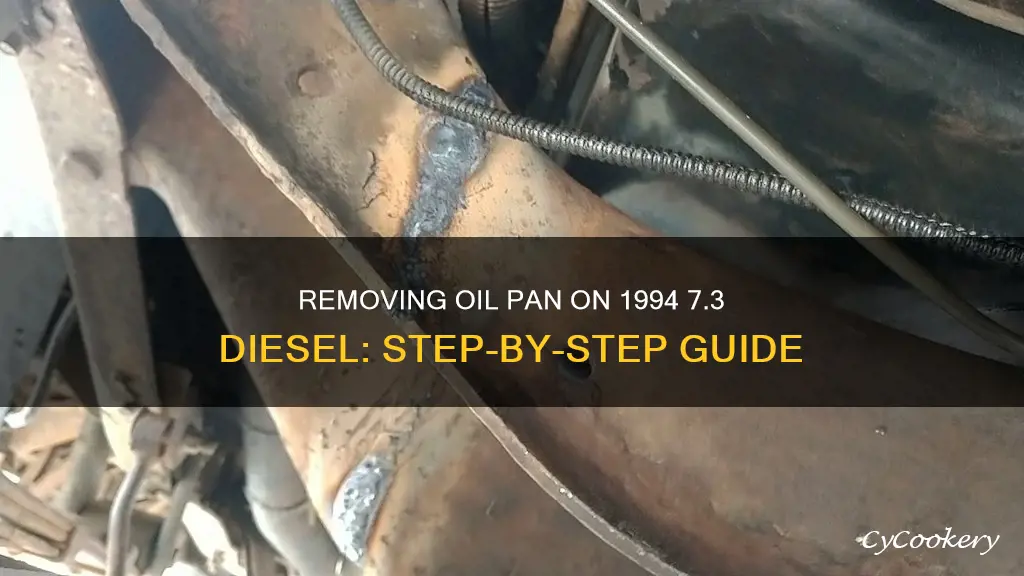 how to remove oil pan on 1994 7.3 diesel