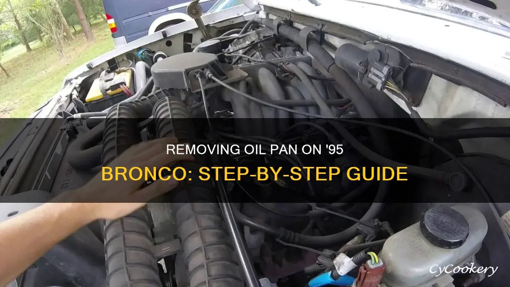 how to remove oil pan on 1995 bronco