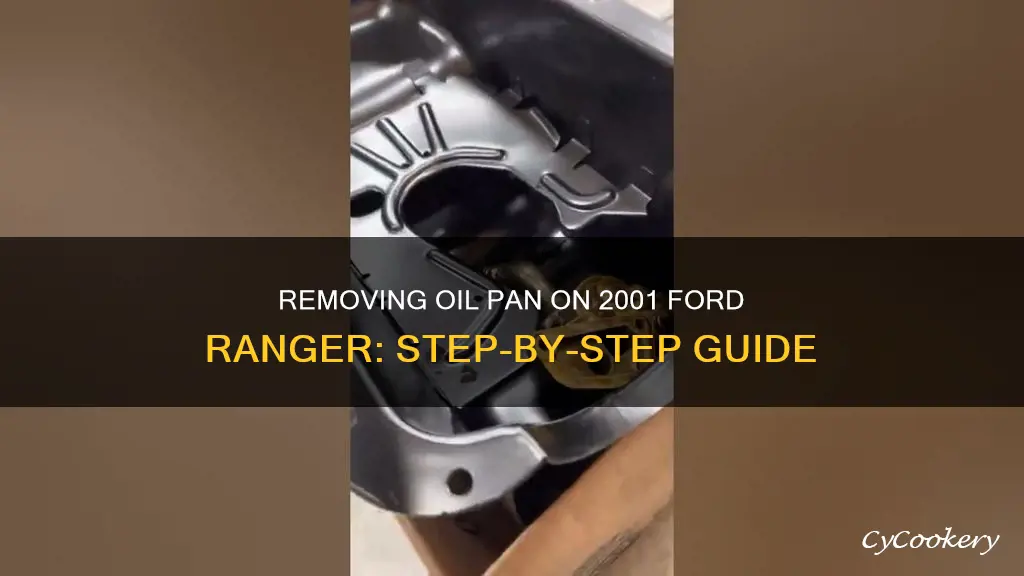 how to remove oil pan on 2001 ford ranger