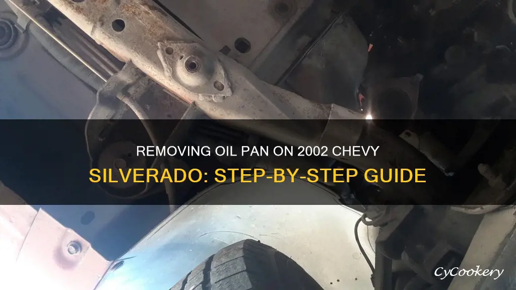 how to remove oil pan on 2002 chevy silverado