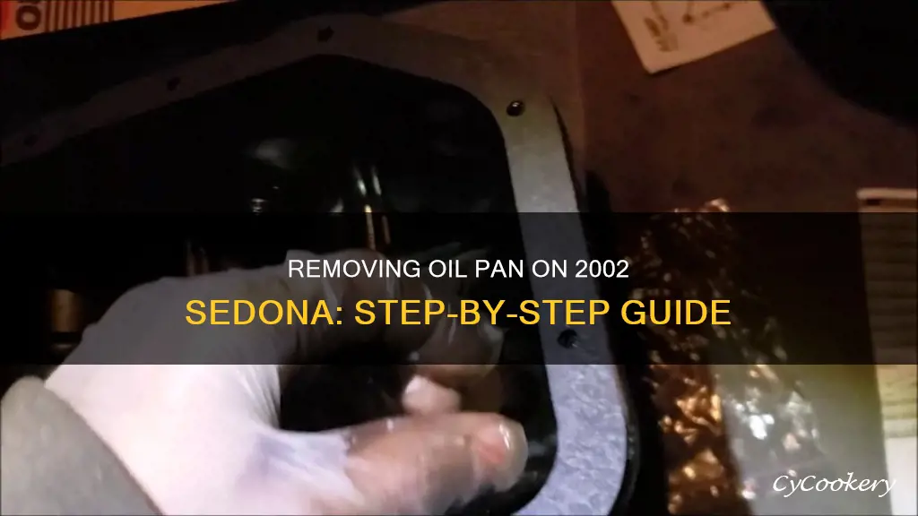 how to remove oil pan on 2002 sedona