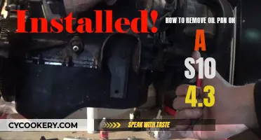 Removing Oil Pan on a Chevy S10 4.3L Engine