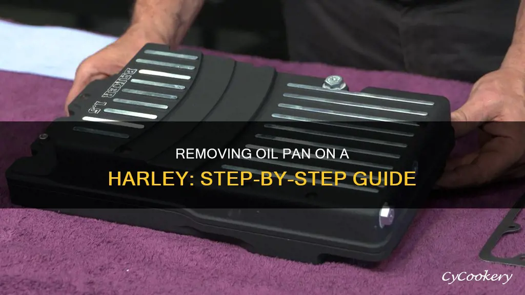 how to remove oil pan on harley engine