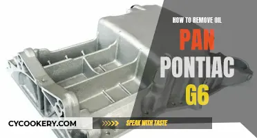 Removing Oil Pan from Pontiac G6: Step-by-Step Guide