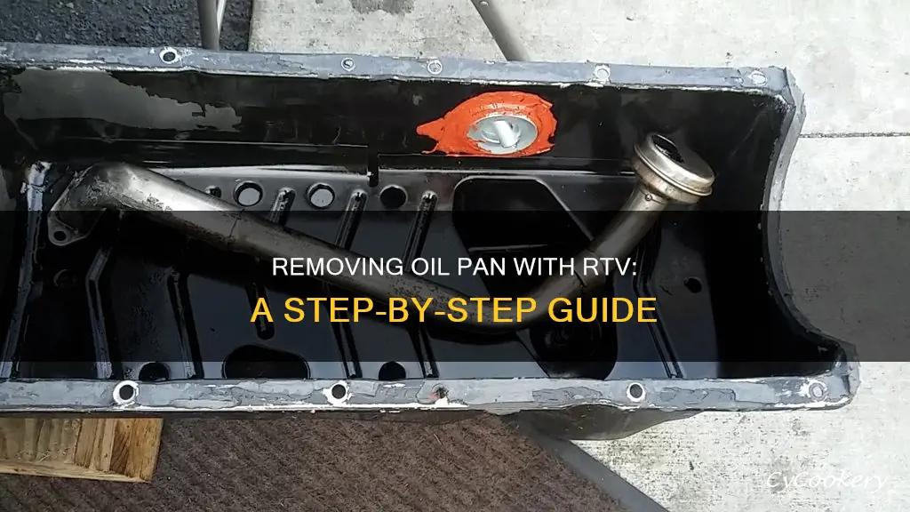 how to remove oil pan with rtv