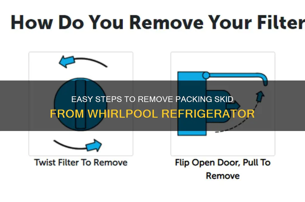 how to remove packing skid whirlpool refrigerator