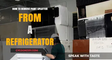 Effortless Cleaning: Removing Paint Splatters from Your Fridge