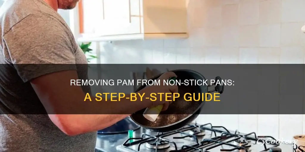 how to remove pam from non stick pan