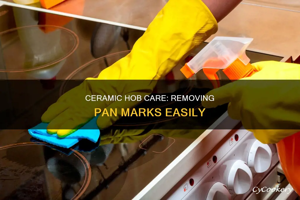 how to remove pan marks from ceramic hob