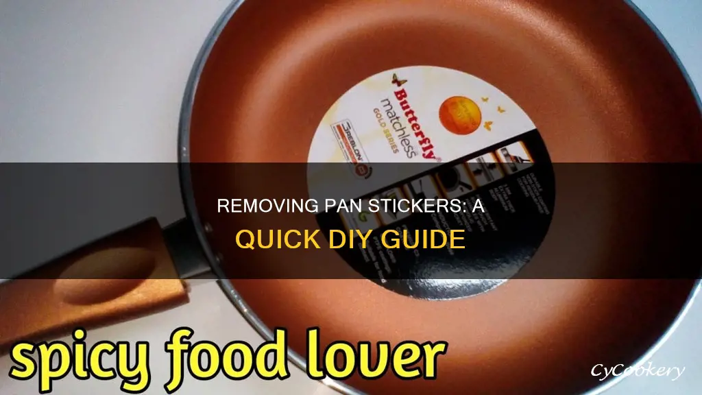 how to remove pan sticker