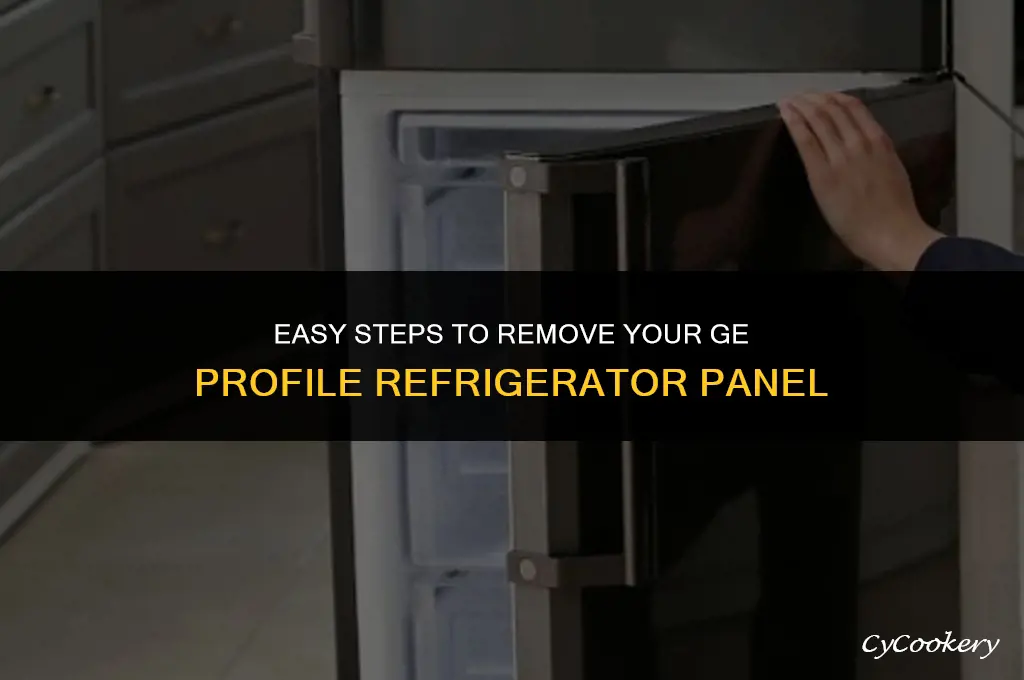 how to remove panel ge profile refrigerator pfss6pkwbss
