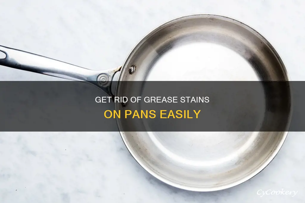 how to remove pans bottom side greeze