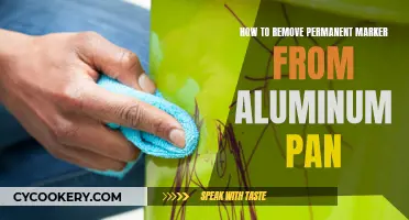 Removing Permanent Marker Stains from Aluminum Pans