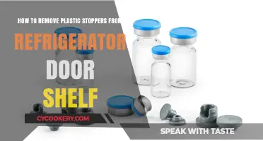 Easily Remove Plastic Stoppers from Your Fridge Door Shelf