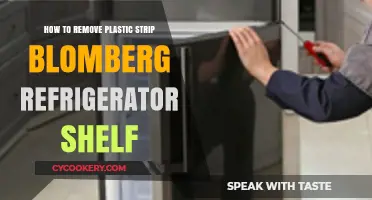 Effortlessly Remove Plastic Strips from Blomberg Refrigerator Shelves