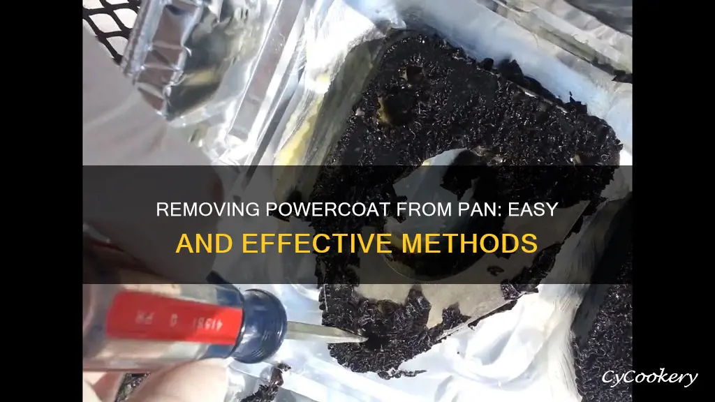 how to remove powercoat from pan