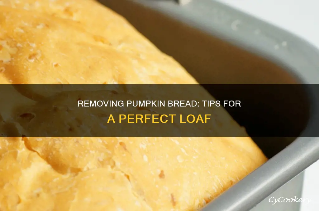 how to remove pumpkin bread from pan