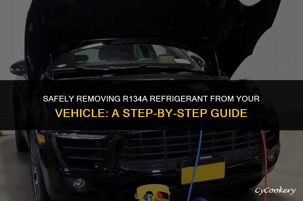 how to remove r134a refrigerant from a car a