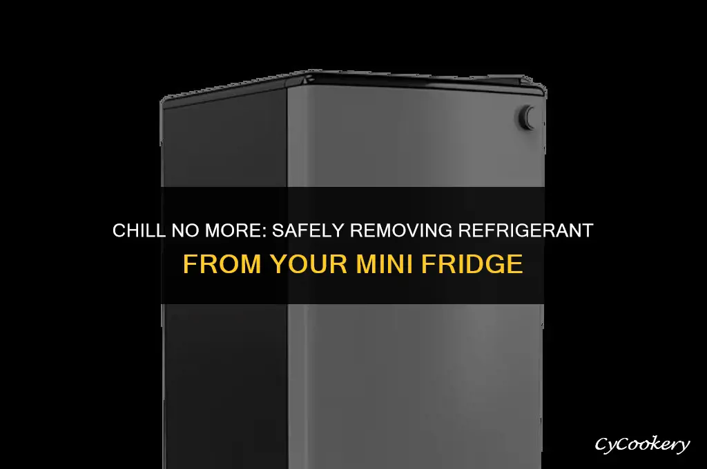 how to remove refrigerant from a mini fridge