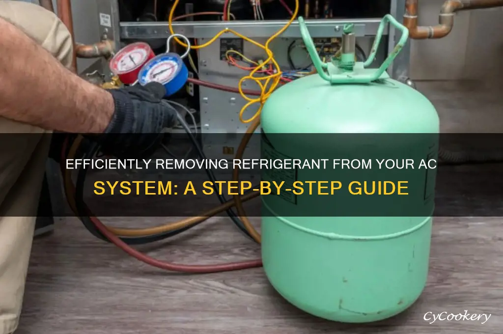 how to remove refrigerant from ac system