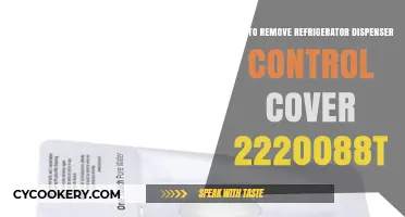 Easy Steps to Remove Your Refrigerator Dispenser Control Cover