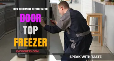 Easy Steps to Remove Your Top Freezer Refrigerator Door