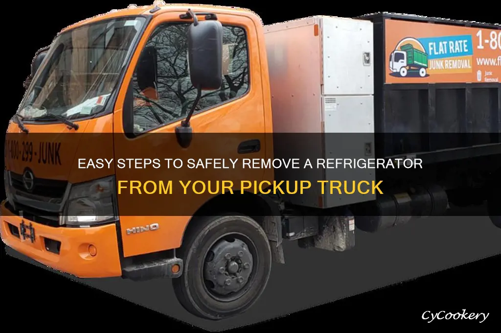 how to remove refrigerator from pickup truck