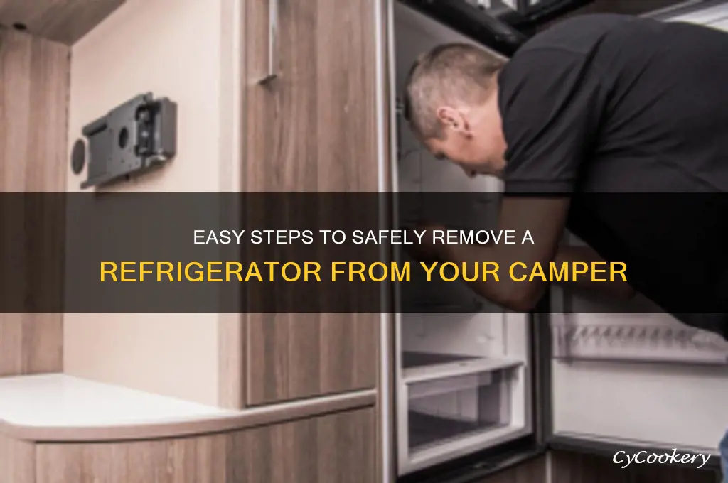 how to remove refrigerator out of camper