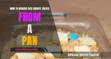 Easy Removal: Rice Krispie Treats from a Pan