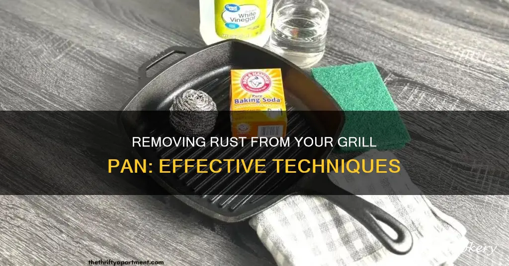 how to remove rust from a grill pan