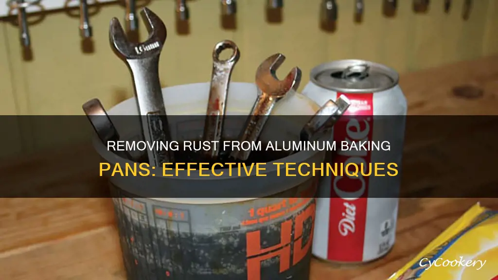 how to remove rust from aluminum baking pans