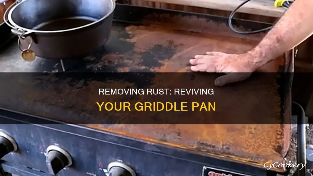 how to remove rust from griddle pan