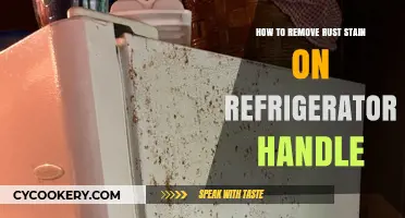 Effortless Rust Stain Removal: Restore Your Refrigerator Handle's Shine