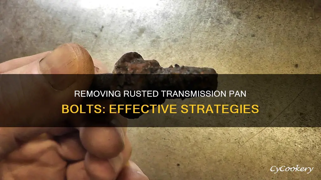 how to remove rusted transmission pan bolts