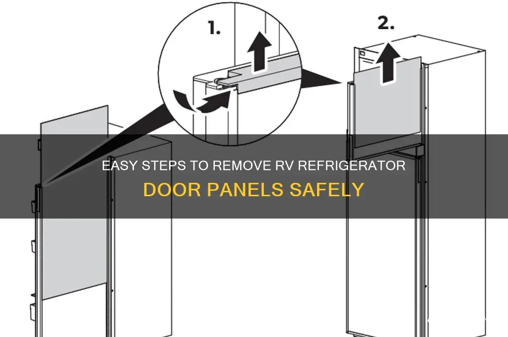 how to remove rv refrigerator door panels